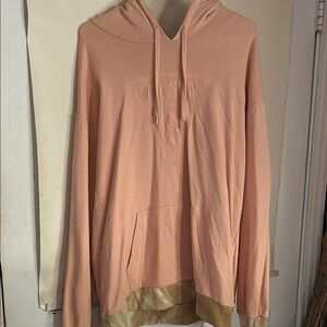 Guess Peach Hoodie with Tan Accents